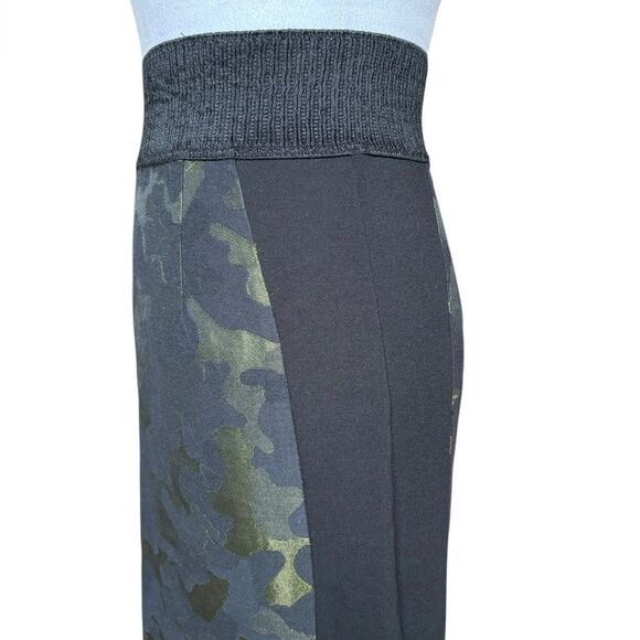 Anthropologie Maeve Camo Pencil Skirt Black Green Jacquard High Waisted  Size 2 - Picture 8 of 15